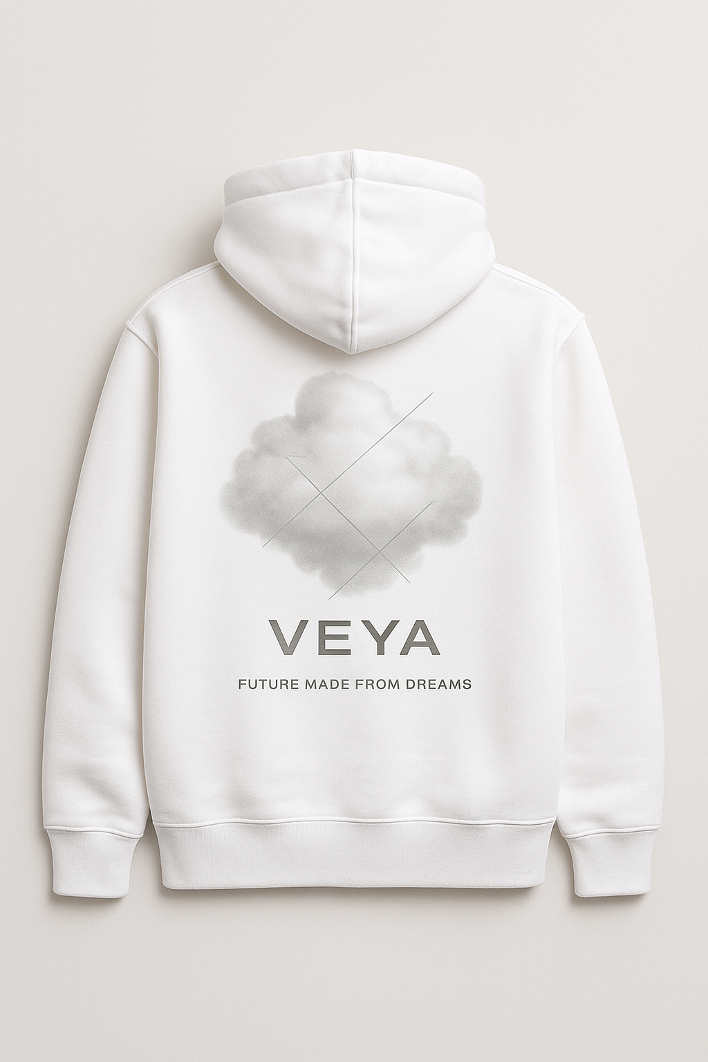 VEYA “Ascend” Hoodie – White Monochrome