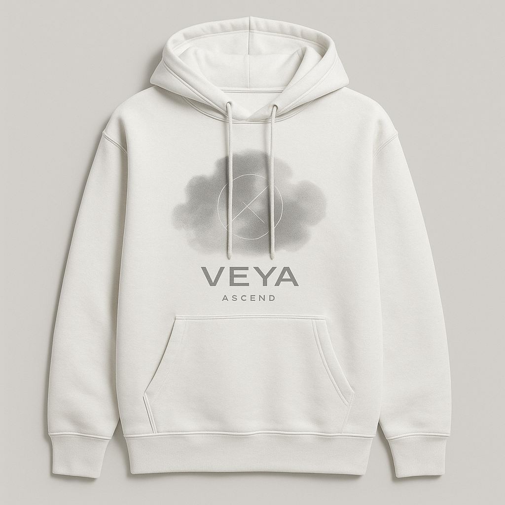 VEYA “Ascend” Hoodie – White Monochrome