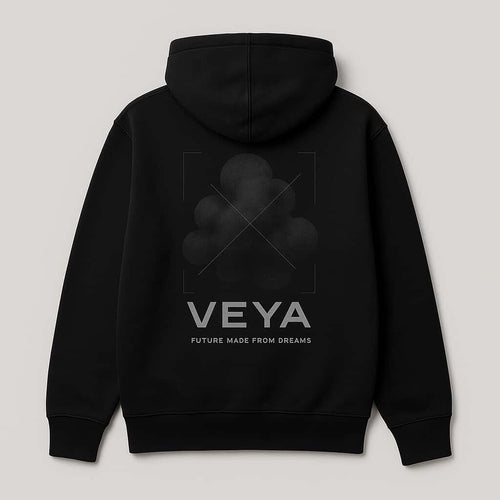 VEYA “Ascend” Hoodie – Black Monochrome